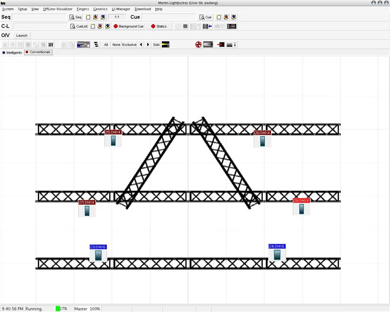 Conventional tab layout